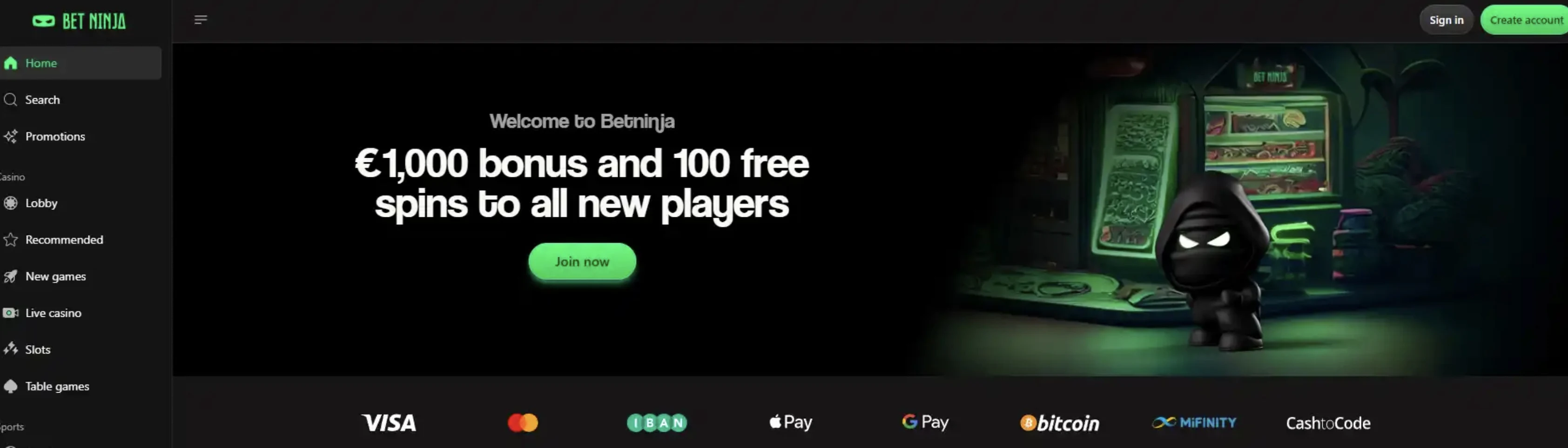 Bet Ninja Casino